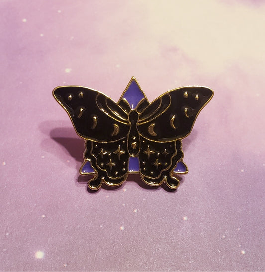 Purple/Black Moon Moth